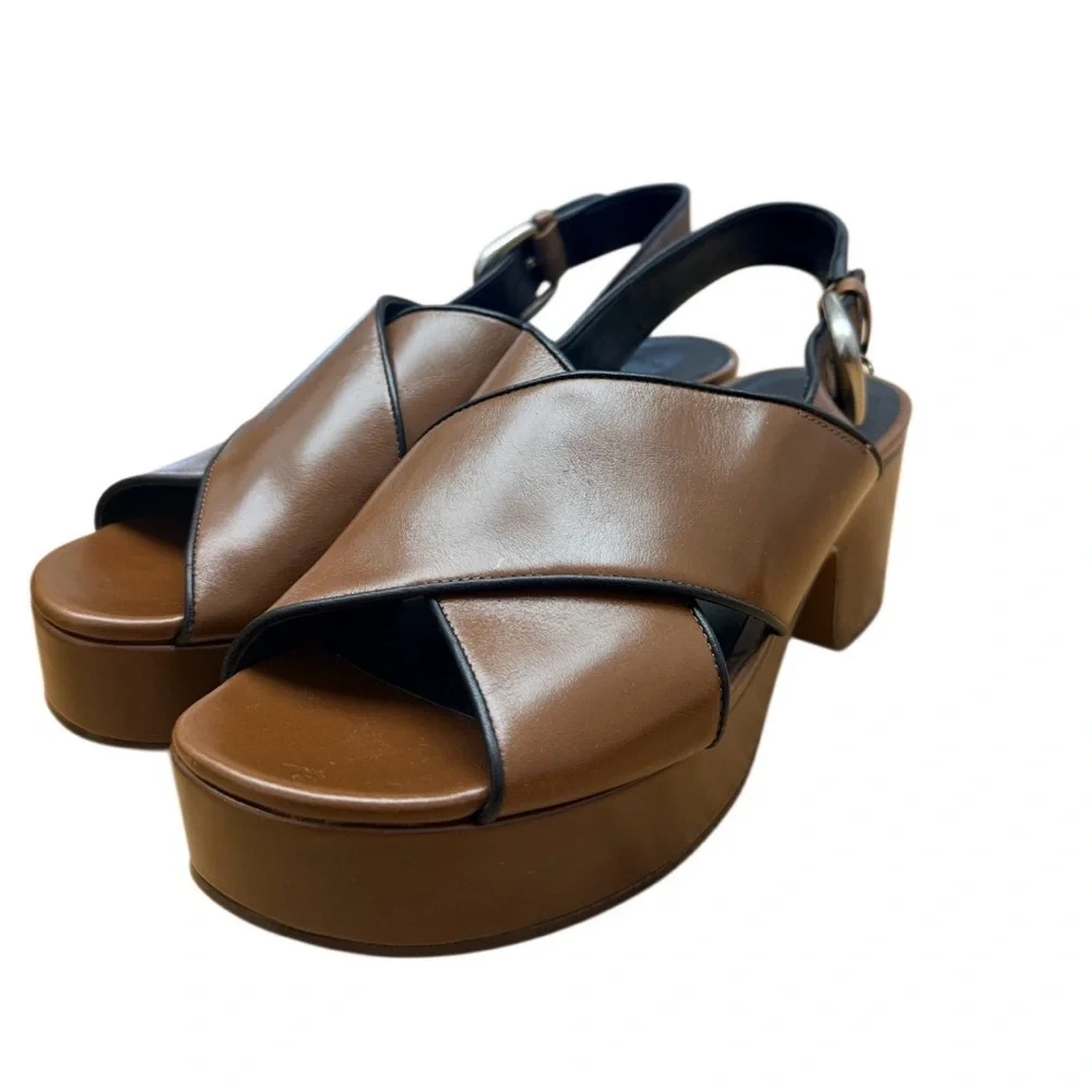 Vince Marlene 60MM Leather Platform Sandals